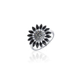 Black Blossom Ring for Women