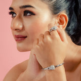 Silver Jaguar Sterling Silver 2-piece Set for Women