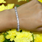 Prakriti Sterling Silver Tennis Bracelet for Women with Zirconia