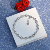 Sparkling White 925 Sterling silver bracelet for women