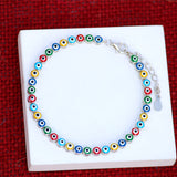 Evil Eye Sterling Silver Colorful Bracelets for Women