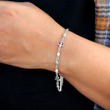 Anchored Soul 925 Sterling Silver Oxidised Bracelet