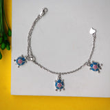 Lovely Tortoise Sterling Silver Bracelet for Babies