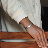 Cross 925 Sterling Silver Kada for Men