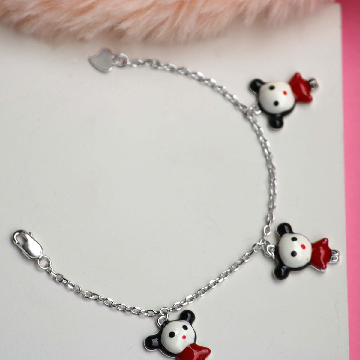 Rocking Mickie Sterling Silver Bracelet for Babies