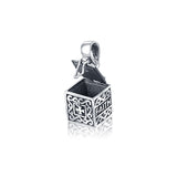 Silver Box Cross Pendant