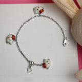 Hello Kitty Charms Sterling Silver Bracelet for Babies
