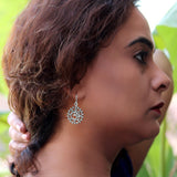 Om Swara Sterling Silver Danglers for Women