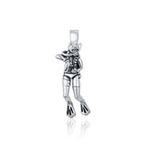 Scuba Divers Sterling Silver Pendant