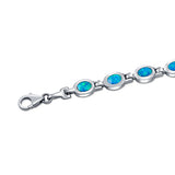 Blue Joy Sterling Silver Bracelet for Women with Australian Opal