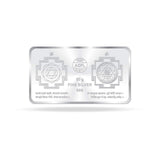 999 Silver Lakshmi Ganesha 50 Gram Dual  Tone Silver Bar Coin