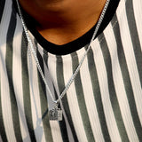 Silver Box Cross Pendant