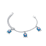 Lovely Tortoise Sterling Silver Bracelet for Babies