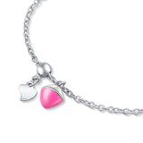 Pink Nutty Nut Sterling Silver Bracelet for Babies