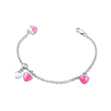 Pink Nutty Nut Sterling Silver Bracelet for Babies