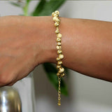 Indu Sterling Silver Bracelet in Gold Finish for Women