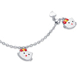 Hello Kitty Charms Sterling Silver Bracelet for Babies