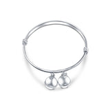 Lovey Dovey Bells Sterling Silver Baby Kada