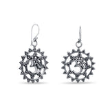 Om Swara Sterling Silver Danglers for Women