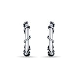 Bela Sterling Silver Oxidised Bali for Girls