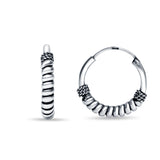 Ballari Sterling Silver Oxidised Bali for Girls