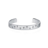 Cross 925 Sterling Silver Kada for Men