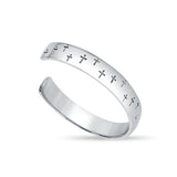 Cross 925 Sterling Silver Kada for Men