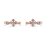Rohini 925 Sterling Silver Toe Ring for Women in Rose Gold Finish
