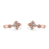 Rohini 925 Sterling Silver Toe Ring for Women in Rose Gold Finish