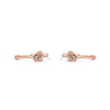 Lovable 925 Sterling Silver Rose Gold Toe Ring for Women