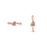 Lovable 925 Sterling Silver Rose Gold Toe Ring for Women