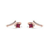 Ruby Desire 925 Sterling Silver Rose Gold Toe Ring for Women