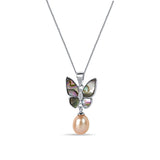 Black Butterfly 925 Sterling Silver 3-piece Sets for Women