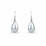 925 Sterling silverDangler features a drop shape hanging from a fish hook.