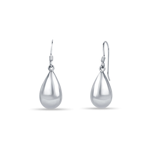 925 Sterling silverDangler features a drop shape hanging from a fish hook.