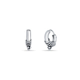 Looking for the perfect minimal bali for everyday wear? Look no further than Zia 925 Sterling Silver Bali! Made from high-quality, 925 sterling silver with an oxidised finish, this bali is not only beautiful but also durable for everyday wear. Elevate your style with Zia.