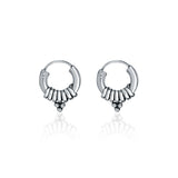 Looking for the perfect minimal bali for everyday wear? Look no further than Zia 925 Sterling Silver Bali! Made from high-quality, 925 sterling silver with an oxidised finish, this bali is not only beautiful but also durable for everyday wear. Elevate your style with Zia.