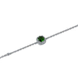 Green Mood 925 Sterling Silver Silver 4-piece Sets for Women