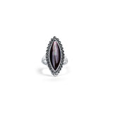 Madno Ring for Women - Mother of Pearl - Black
