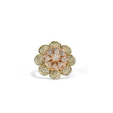 Aayat Sterlig Silver Two-Tonned Ring for Women