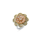 Aayat Sterlig Silver Two-Tonned Ring for Women