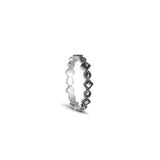 Noori Sterling Silver Ring for Women - Marcasite
