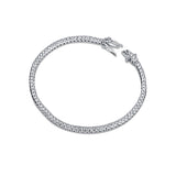 Sparkling Moments Silver Tennis Bracelet for Women