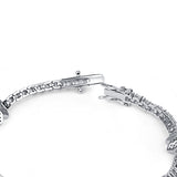 Butterfly Garden Silver Bracelet for Women with Zirconia