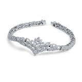 Simmery Petals Sterling silver Sets for women with zirconias