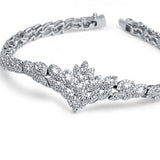 Simmery Petals Sterling silver Sets for women with zirconias