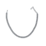 Ambi Bel Sterling Silver Oxidised Necklace for Women