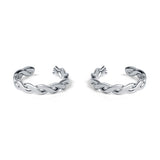 Knotted Rope Sterling Silver Toe Ring for Women