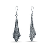 Izna Oxidised Silver Dangler Earring for Women