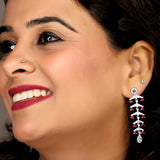 Alluring Silver Zirconia Dangler for Women